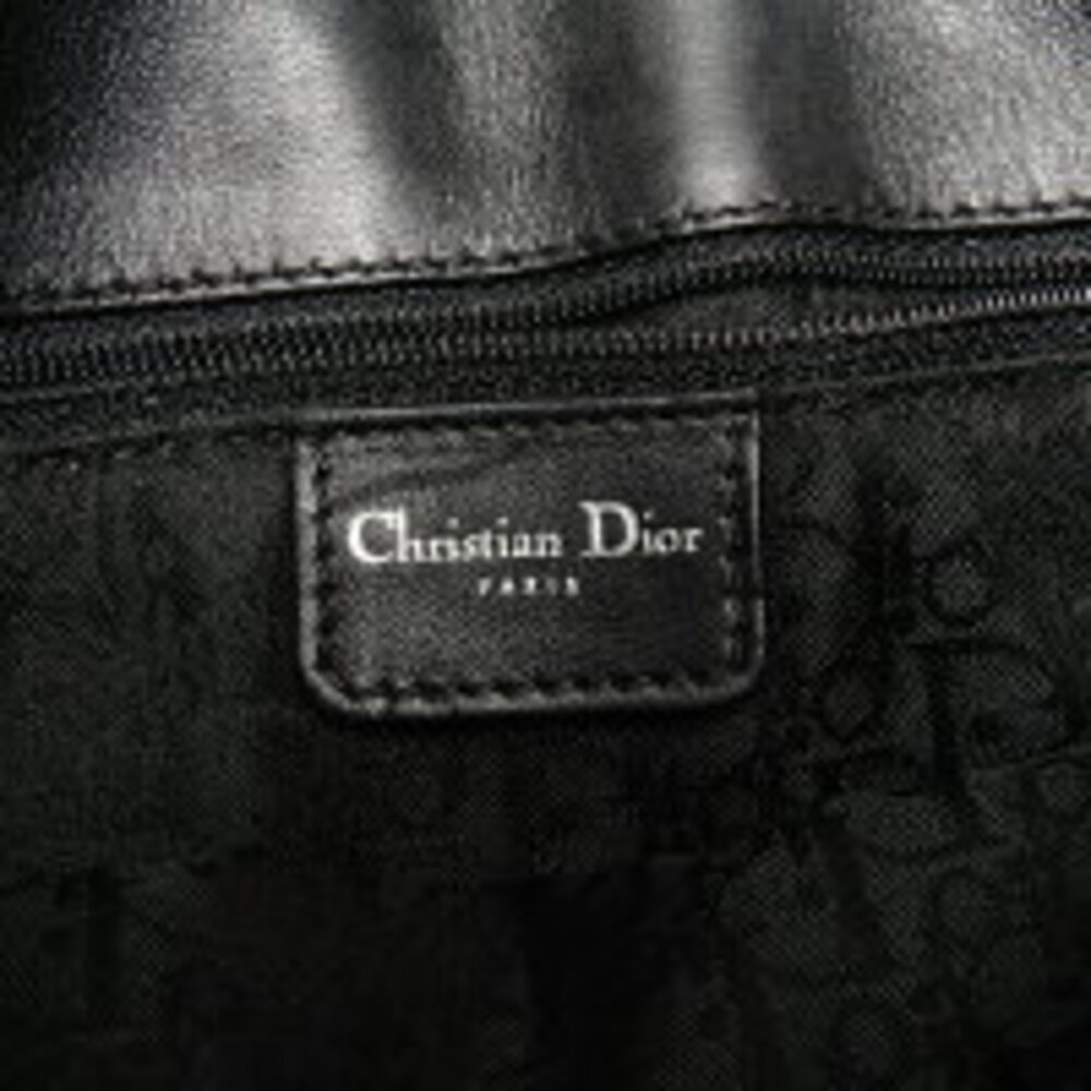Christian Dior Admit It Corset Leather Hobo Shoulder Bag Black - Picture 12 of 13
